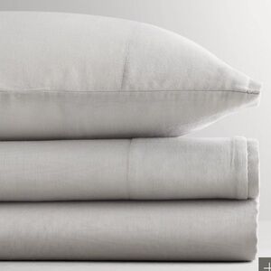 Restoration Hardware Grey Ultra Fine Organic Cotton Toddler Pillow Case